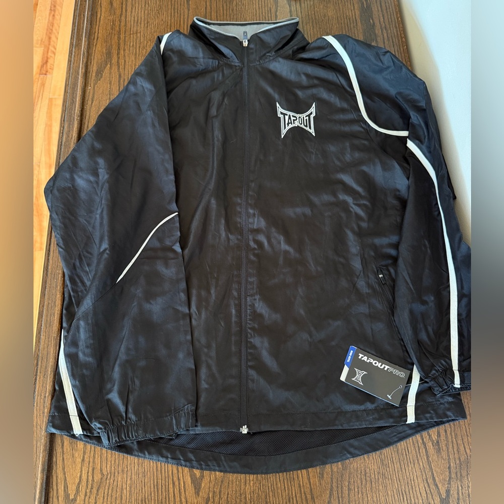 Official TAP OUT MMA Men's Full Zip Up Wind Breaker NWT